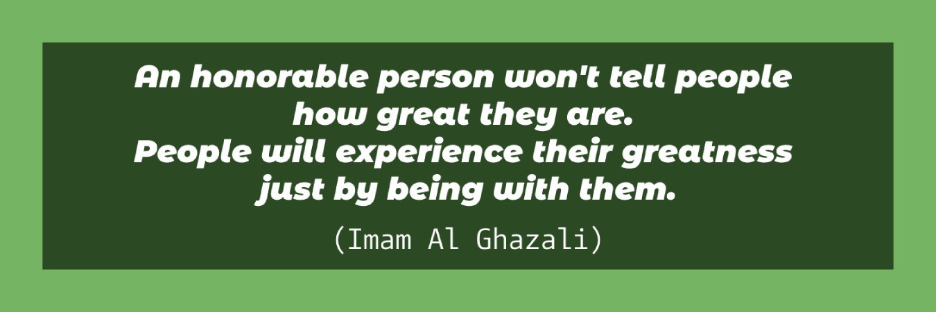 Quotes Imam Al Ghazali An Honorable person